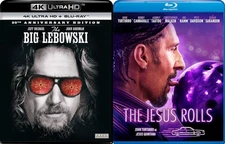The Big Lebowski (4K UHD, Blu-ray) *VGC* / The Jesus Rolls (Blu-ray) *NEW*