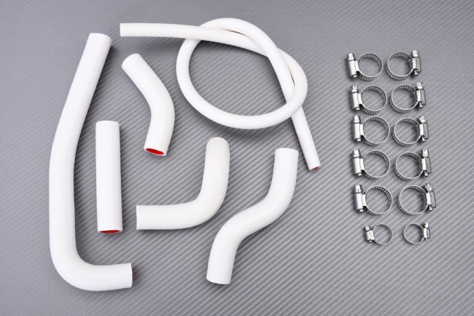 Tuyaux radiateur KX 500 blanc : évitez les fuites de liquide sur KX500 1990