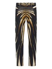Roberto Cavalli Gold Striped Trousers