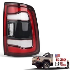 LED Tail Lights Assembly Compatible With 2019 Right Passenger Side Black Bezel