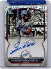 MAIROSHENDRICK MARTINUS 2023 BOWMAN CHROME 1ST SPECKLE AUTO /299 DODGERS SP