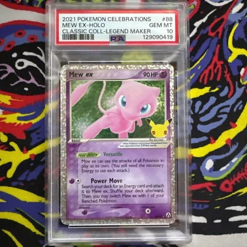 Pokémon Mew ex 88/102 Celebrations Classic Collection Holo PSA 10 Legend Maker
