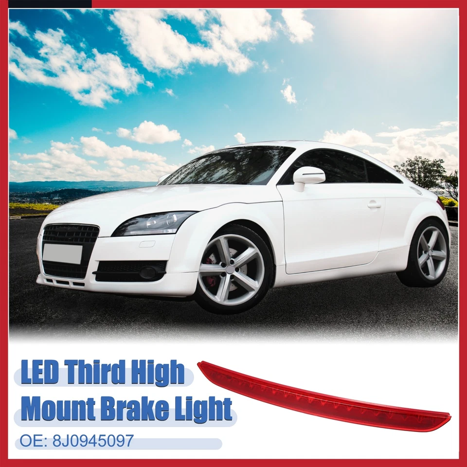 Tercera luz de freno trasera de alto nivel Nº8J0945097 para Audi TT 2.0L A/T Quattro rojo Foto 2 de 4
