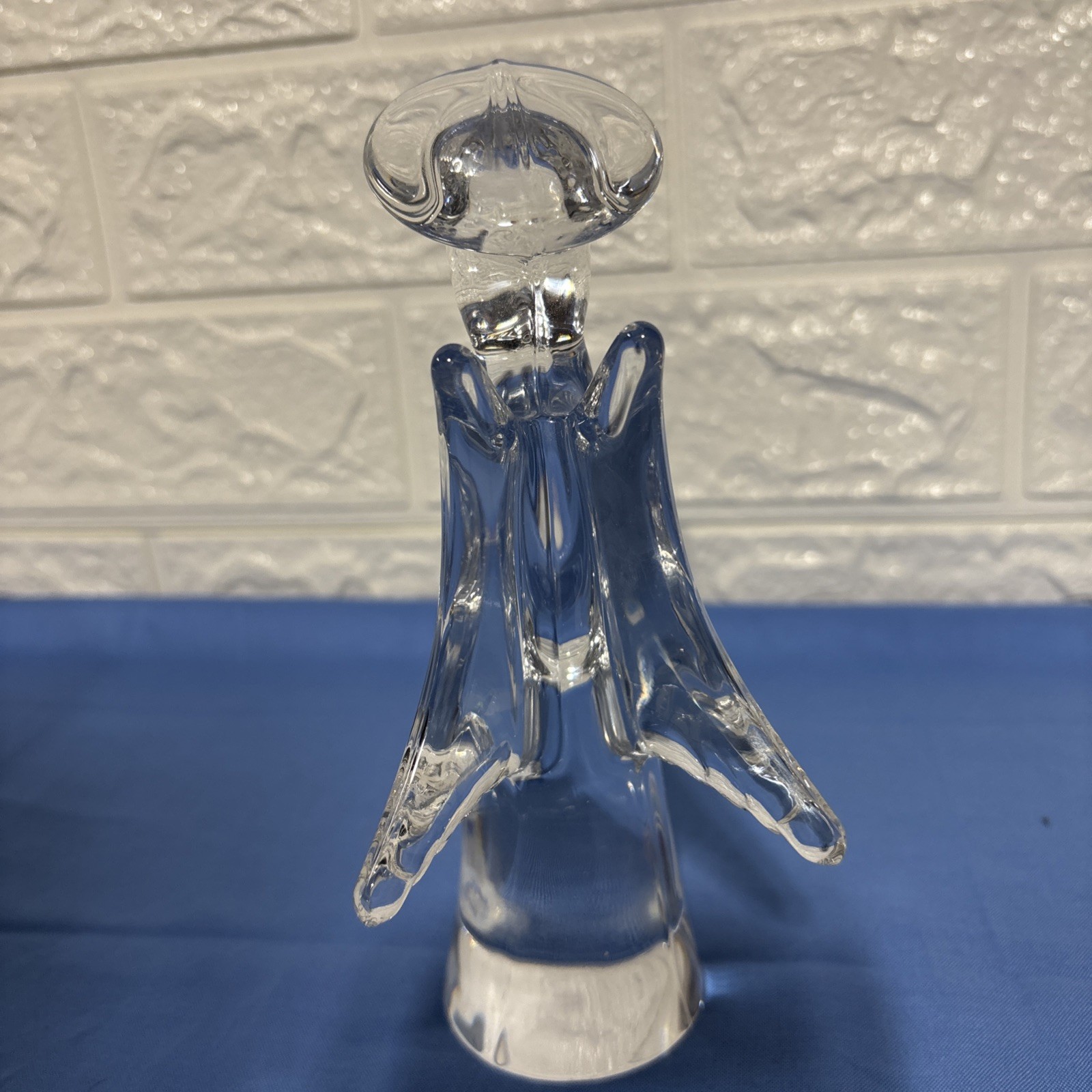 Vintage “The Toscany Collection” 24% Lead Crystal Angel 7” Tall Figurine Japan
