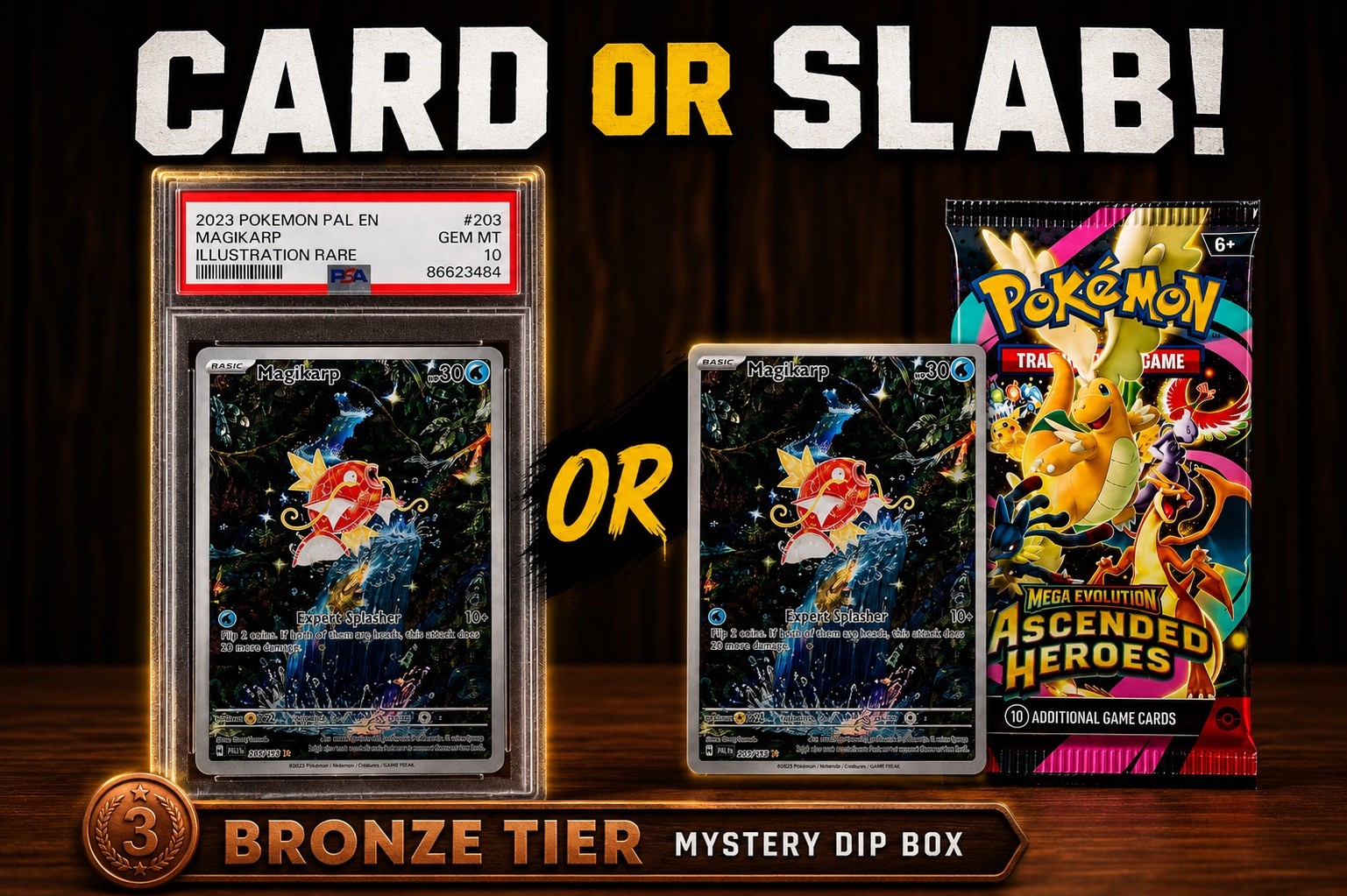 Pokemon Mystery Slab Dip Box Bronze Tier 🥉 | PSA Slabs, Hits & Sealed Pack
