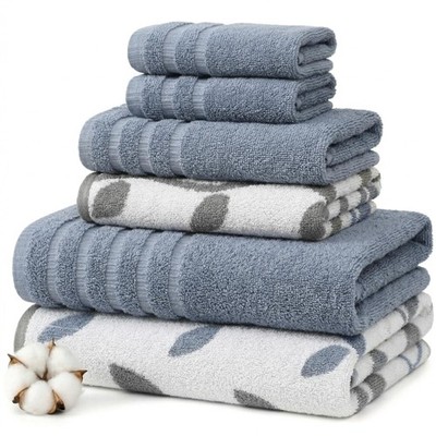 Modern Threads 6 Piece Bath Towel Set Set 2 Bath Towels 2 Hand Towels And 2