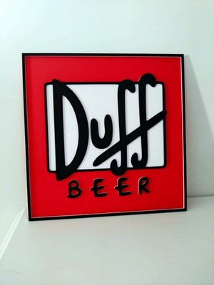 The Simpsons Duff Bier Schild Logo Man Cave Garage Bar Küche