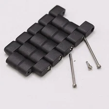 LUMINOX Genuine 5 Link 3500-1GBG H-3 Men's Watch Parts Black Color 24mm