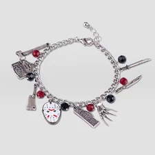 Freddy Vs. Jason Friday the 13th Nightmare on Elm Street Charm Bracelet