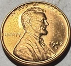 1942 D Lincoln Wheat Cent BU RD T395