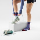 Women's Light Cushion Crew Socks with Stripes for Hiking and Outdoors