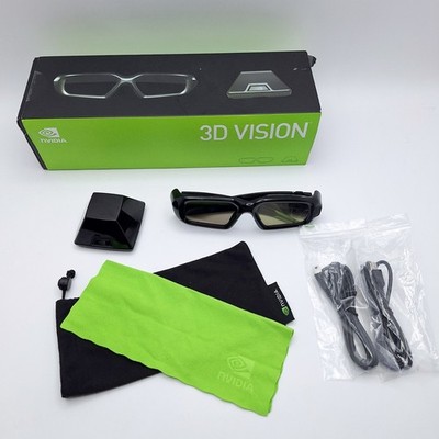 NVIDIA 3D Vision Wireless Glasses Blu-Ray Movie Gaming P854 - No Charge