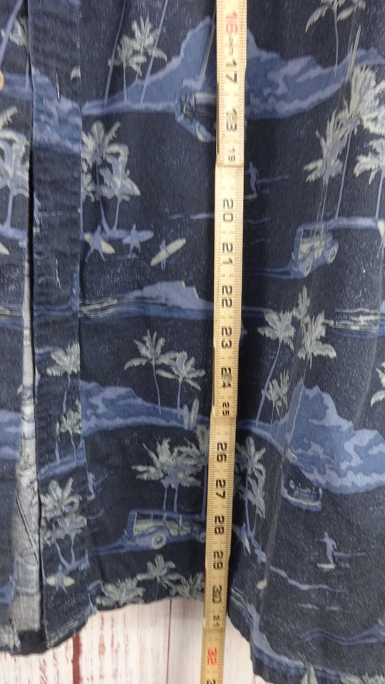 Camisa hawaiana Croft & Barrow para hombre XL manga corta con botones estampado floral Foto 3 de 4