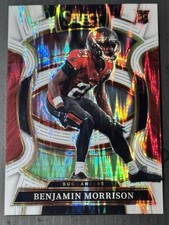 2025 Panini Select - Concourse Benjamin Morrison #39 White Shock Prizm /799 (RC)