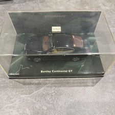 MINICHAMPS Bentley Continental GT 1/43 Diecast Model Car Black Authentic