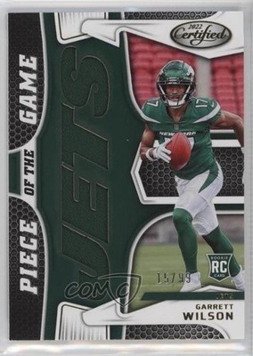 2022 Certified Piece of the Game Relics 15/99 Garrett Wilson Rookie RC 13c1