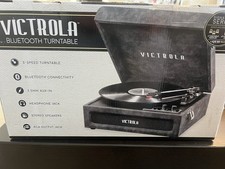 Victrola Vintage 3-Speed Bluetooth Portable Record Player With Built In Speakers
