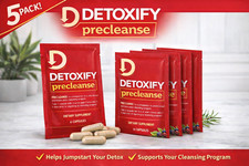 Suplemento de 6 cápsulas Detoxify Pre Cleanse Detox (paquete de 5) VENTA VENTA VENTA