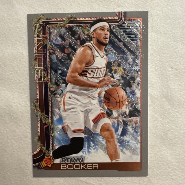 2025-26 Topps Holiday - Holiday Glitter Devin Booker #H124 - Phoenix Suns