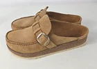 READ DESC - Birkenstock Womens BUCKLEY Cognac Leather Clogs Mocs 38 /US 7