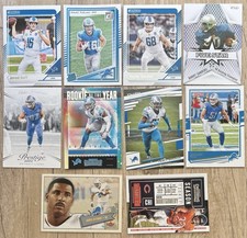 Detroit Lions⭐️10 Card Lot - Goff Sanders Montgomery Isaac TeSlaa(RC) Hutchinson