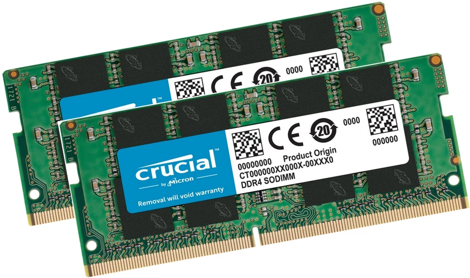 Crucial RAM 32Gb 2x 16 Gb CT16G4SFRA32A DDR4 3200MHz SoDimm Laptop Speicher Ram