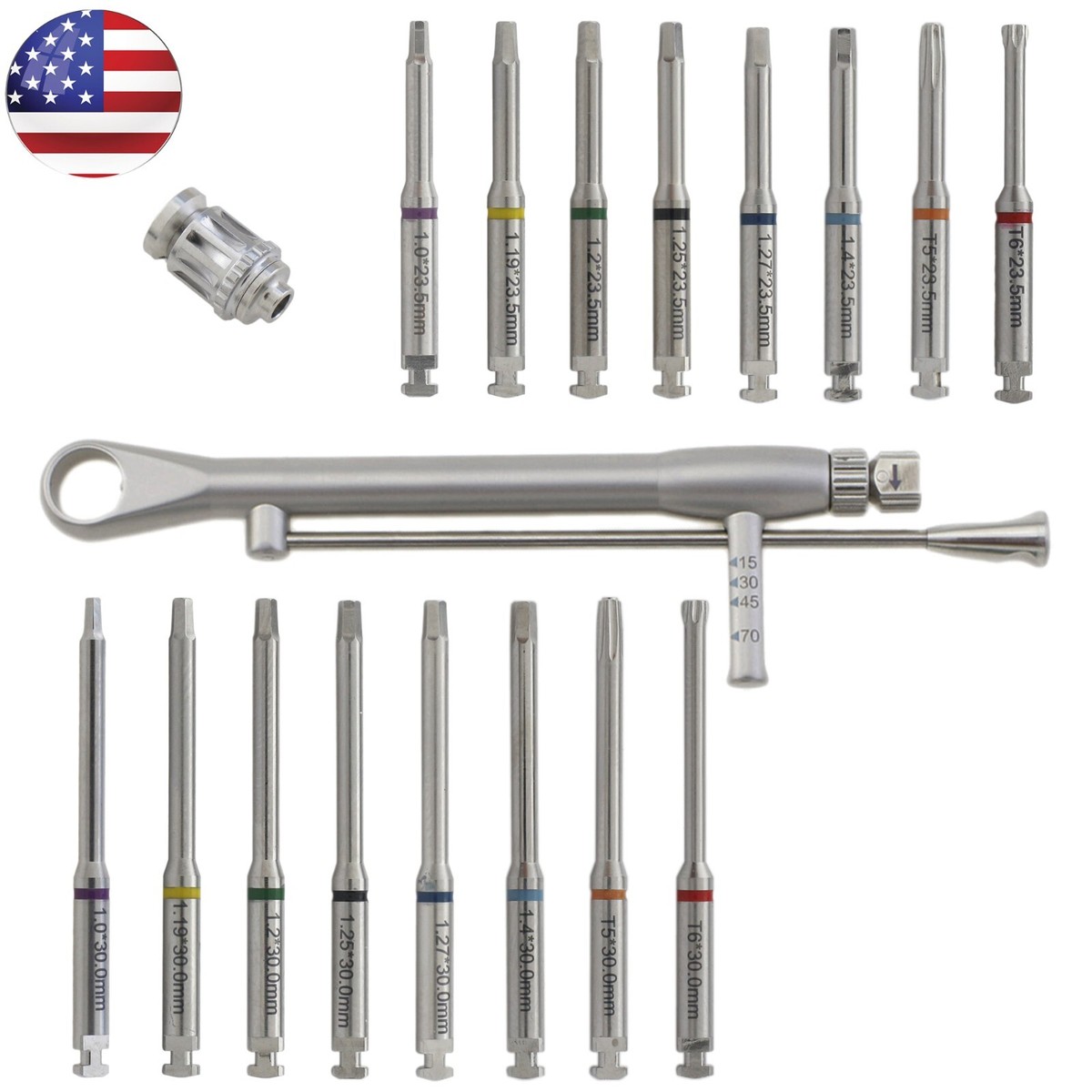 Universal Dental Implant Screw Driver Latch Hex Nobel Straumann