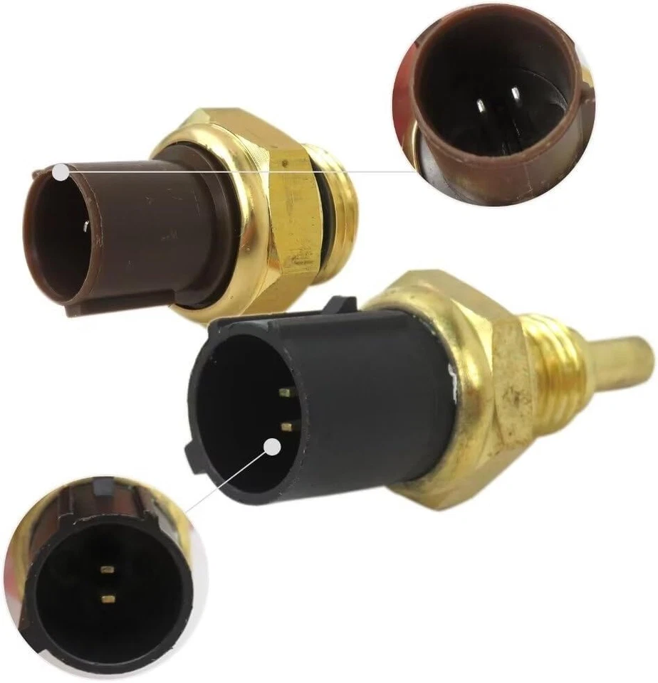 Conjunto de sensor e interruptor de temperatura do líquido de arrefecimento 2 peças para Honda Civic Accord Acura RSX - Imagem 3 de 4