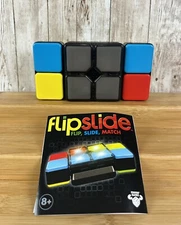 FlipSlide Handheld Electronic Game Flip Slide & Match Color Block Puzzle Toy