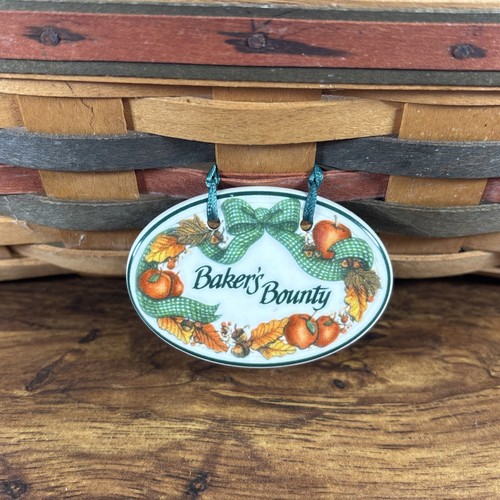 Longerberger 1998 Shades Of Autumn Bakers Bounty Basket Handwoven Vintage - Picture 2 of 15