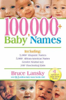 100,000+ Baby Names - 9780881665079, Bruce Lansky, paperback - Picture 1 of 1