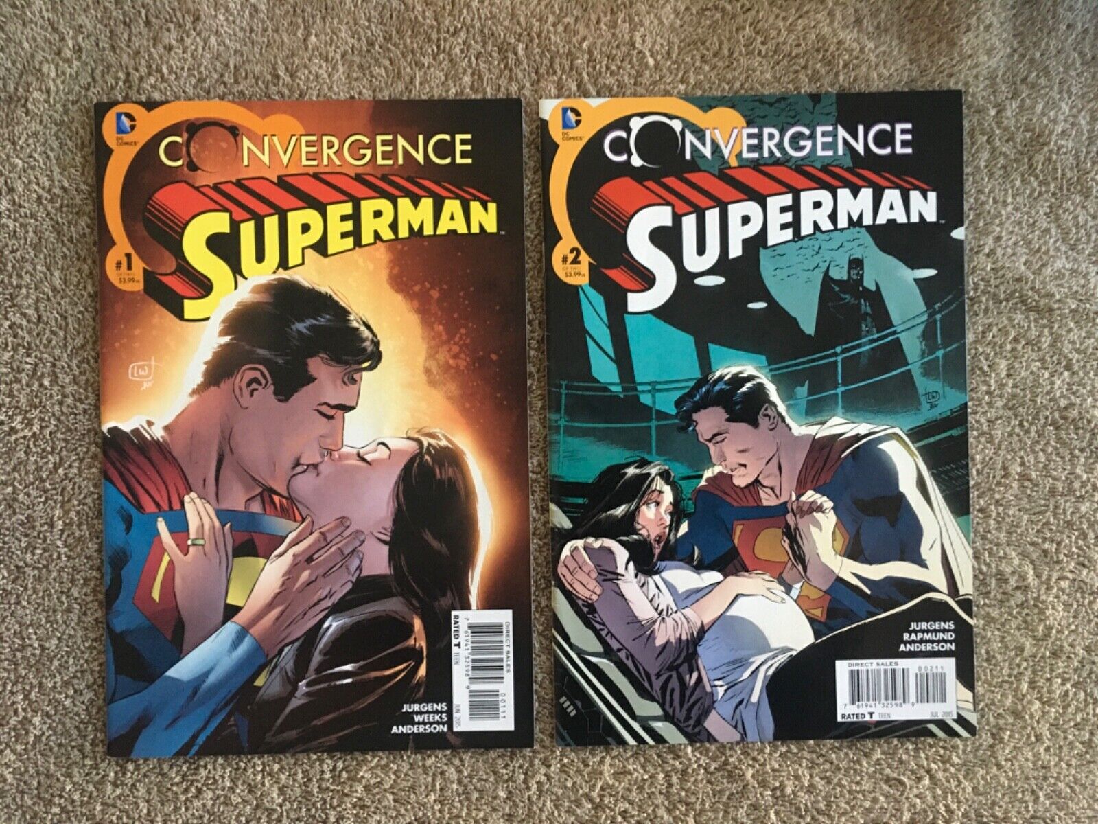 Superman Convergence #1-2 (2015) 1st Jon Kent Superboy Complete Set VF/NM