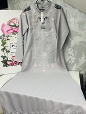 Anaya Grey Embroidered Maxi Dress Size XS - Formal Elegant Evening Wear