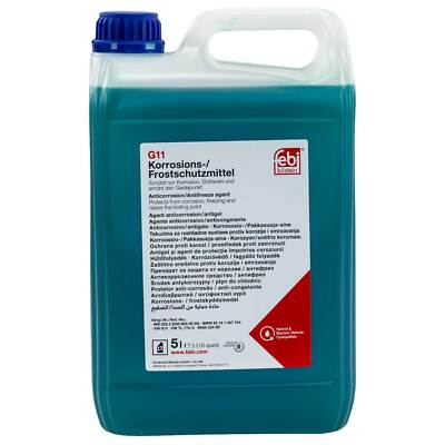 Kühlerfrostschutz Konzentrat Febi G11 5Liter Blau für Audi BMW Fiat Iveco Lancia