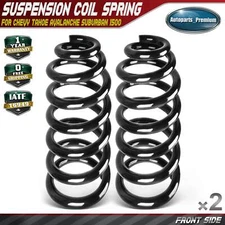2x Front Coil Spring for Chevrolet Avalanche Tahoe 07-10 GMC Yukon Sierra 1500