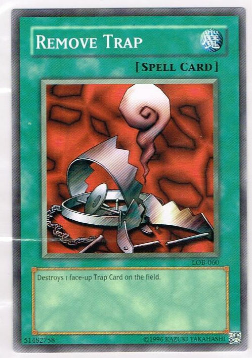 2002 Yu-Gi-Oh! REMOVE TRAP LOB-060 UNLIMITED NEVER PLAYED MINT 711* 2002 Yu-Gi-Oh! REMOVE TRAP LOB-060 UNLIMITED NEVER PLAYED MINT 711*