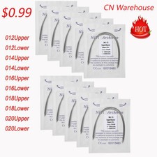 Dental Orthodontic Arch Wire Round Niti Super Elastic Natural Upper/Lower 0.99US