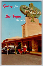 c 1950s Greetings From Wilbur Clark's Desert Inn Las Vegas NV Chrome Postcard
