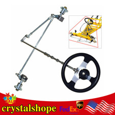 Front Axle Kit Front Steering Assembly Tie Rod Wheels Go Kart Drift Trike Front Axle Kit Front Steering Assembly Tie Rod Wheels Go Kart Drift Trike