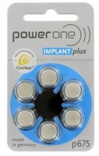 120 Cochlear Implant plus Hearing Aid Batteries by Powerone P675 675 Exp 2027