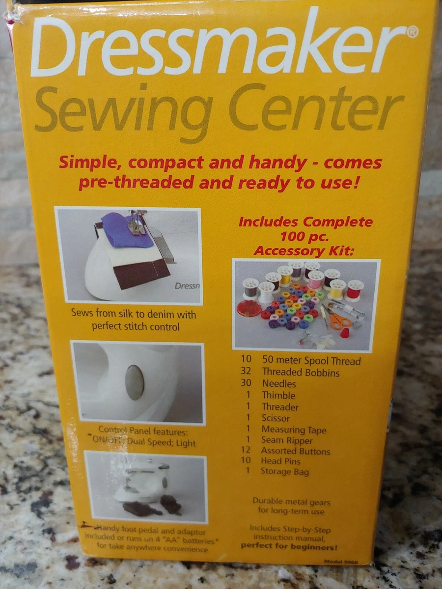 EuroPro Dressmaker Sewing Center 998B Mechanical Sewing Machine. New