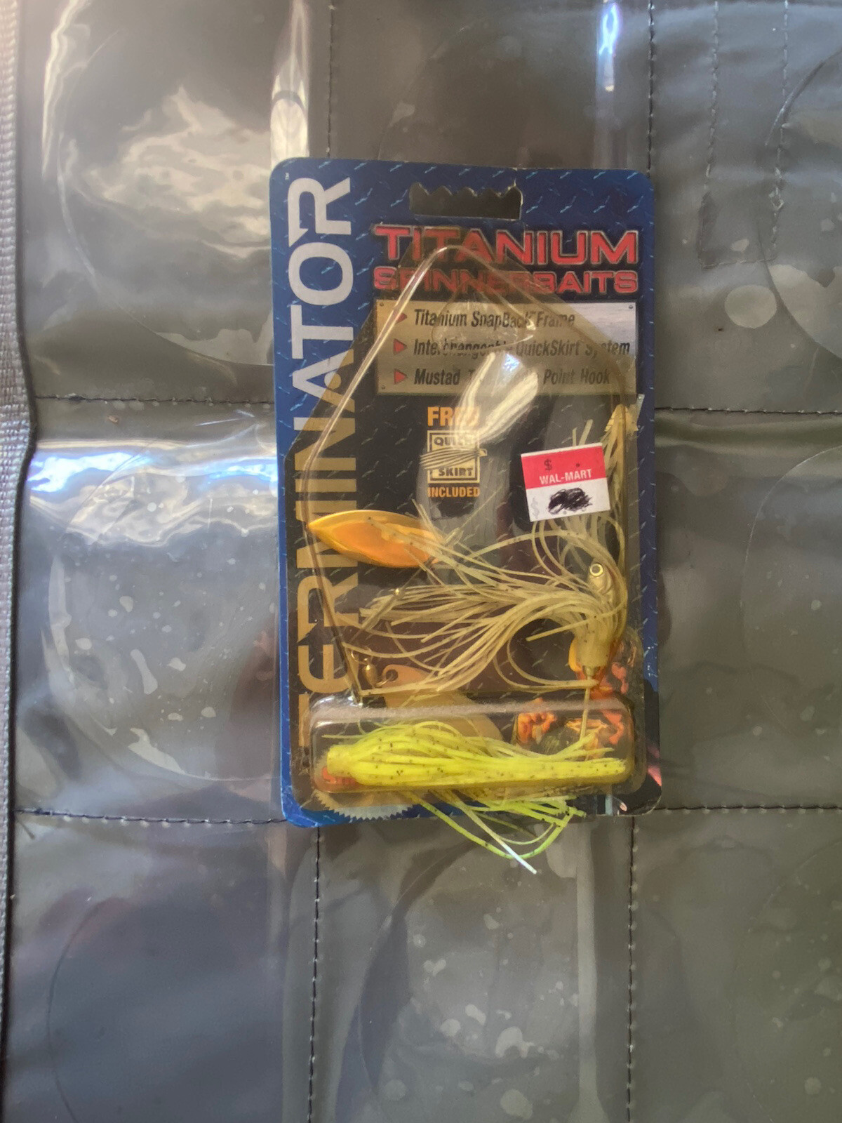 TUFF FIND CLASSIC TERMINATOR TITANIUM SPINNERBAIT UNKNOWN FISHING IN VINTAGE BAG - Image 9