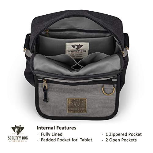 Crossbody Messenger Bag for Men and Women Canvas Shoulder Bags Black