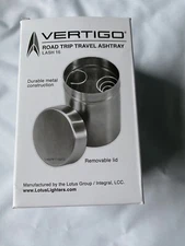 Vertigo Road Trip Travel Ashtray - Fits in Cup Holders - Single Cigar - New