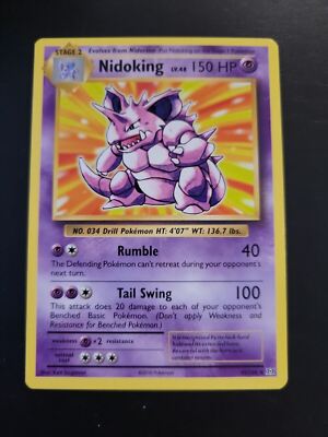 Pokemon TCG Card 2016 evolutions - Nidoking 45/108 