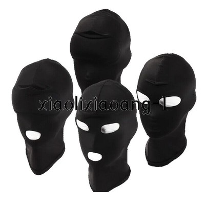 Halloween Binding Head Face Mask Open Eye Mouth Spandex Horror Odd Cosplay