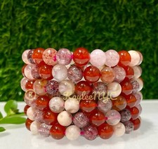 Wholesale 6 Pcs Love Combo Natural Crystal 8mm 7.5” Stretch Bracelet