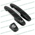 For 2005-2010 Scion tC Hatchback Carbon Fiber Side Pull Door Handle Covers Trims