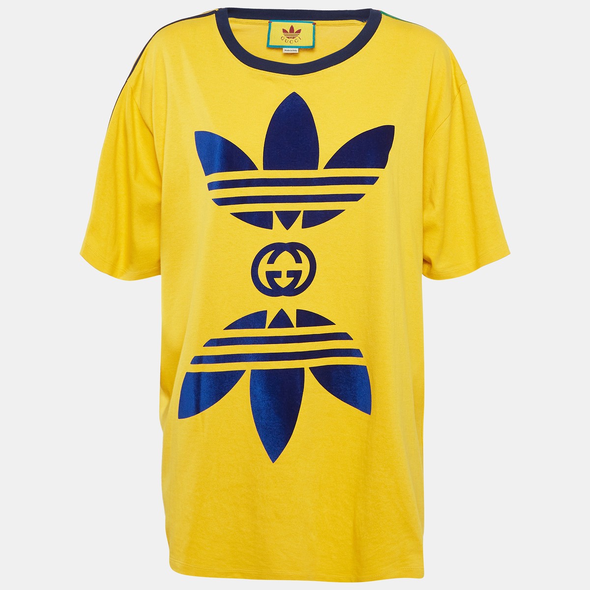 Gucci x adidas Yellow Printed Cotton Oversize T-Shirt L | eBay Gucci x adidas Yellow Printed Cotton Oversize T-Shirt L | eBay