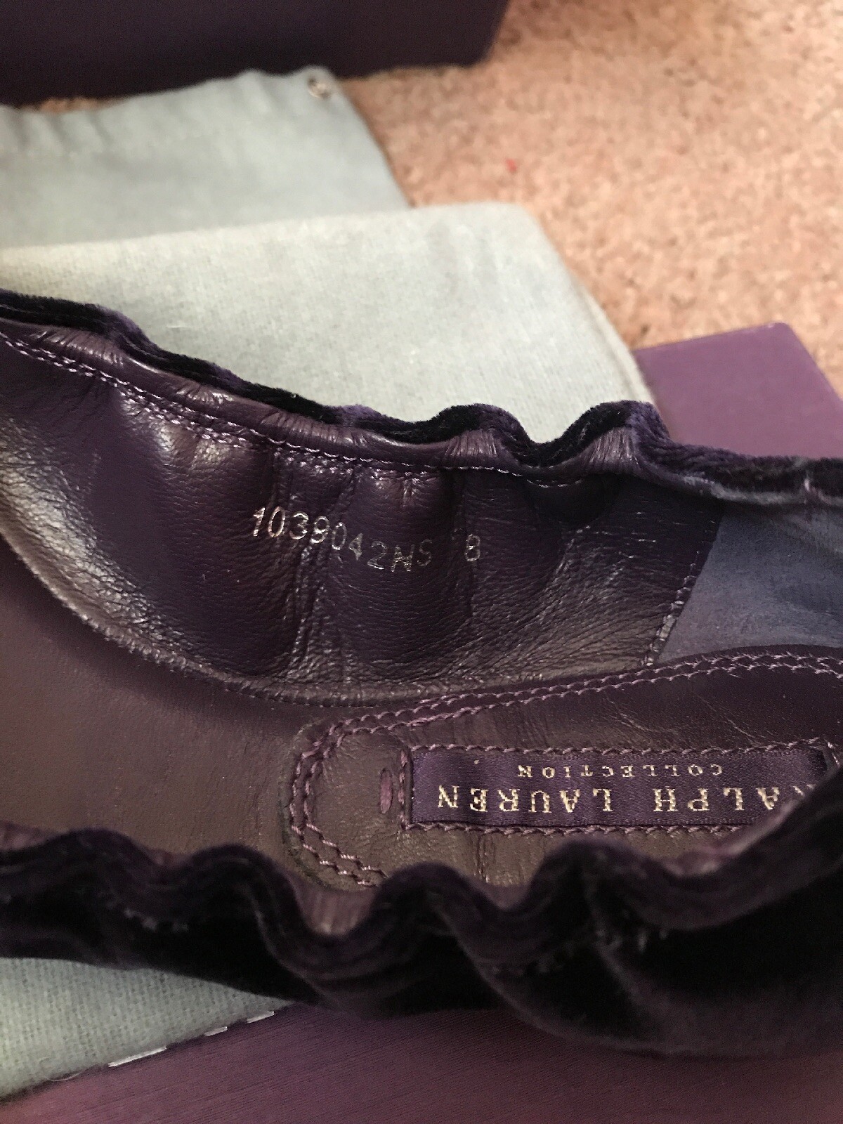 BNIB Ralph Lauren “Rana” “Rana” “Rana” D.Purple Velvet Flat shoes Size UK6 b9d631 BNIB Ralph Lauren “Rana” “Rana” “Rana” D.Purple Velvet Flat shoes Size UK6 b9d631